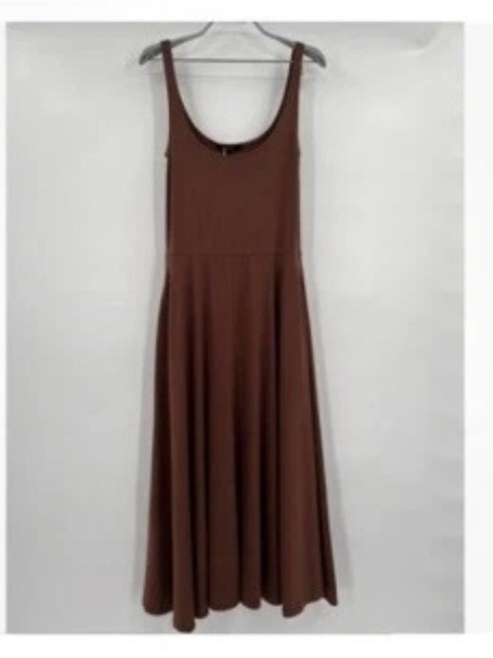 Quince Classic Brown Sleeveless Maxi Dress -